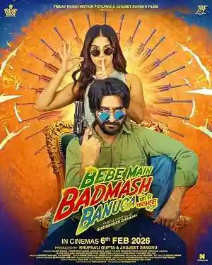 Poster of Bebe Main Badmash Banuga (2026) Punjabi Movie WEB-DL